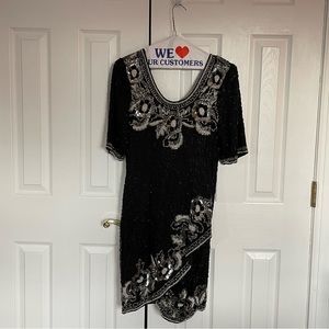 Beaded Laurence Kazar Dress